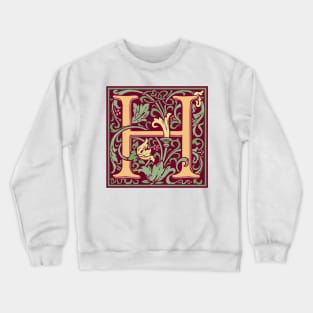 William Morris Vintage Letter H Crewneck Sweatshirt